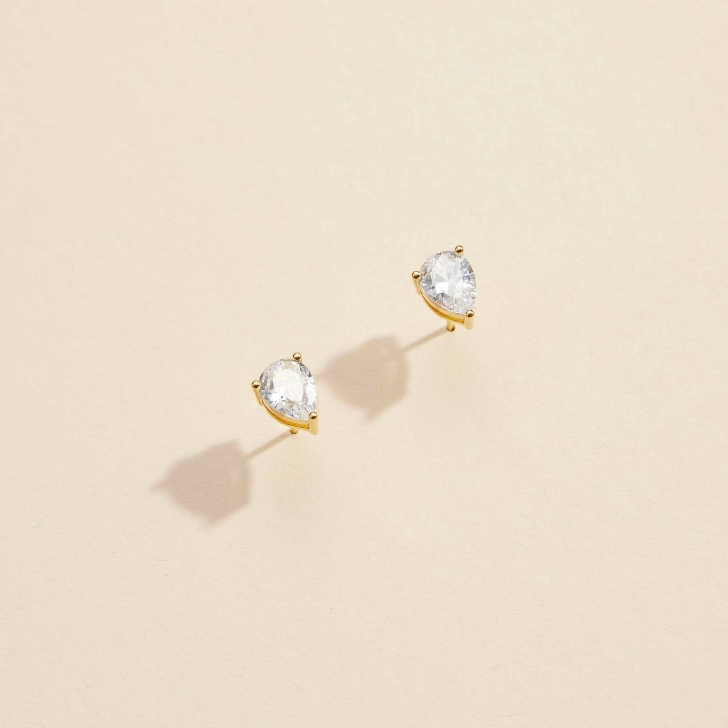 Gold Stud Earrings (4 Styles)