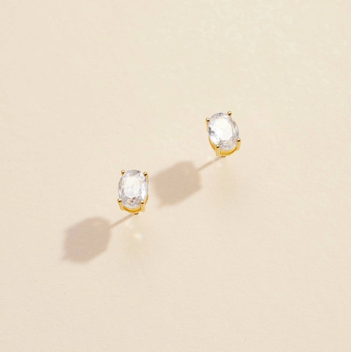 Gold Stud Earrings (4 Styles)