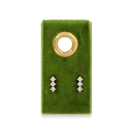Rhinestone Bar on velvet tag