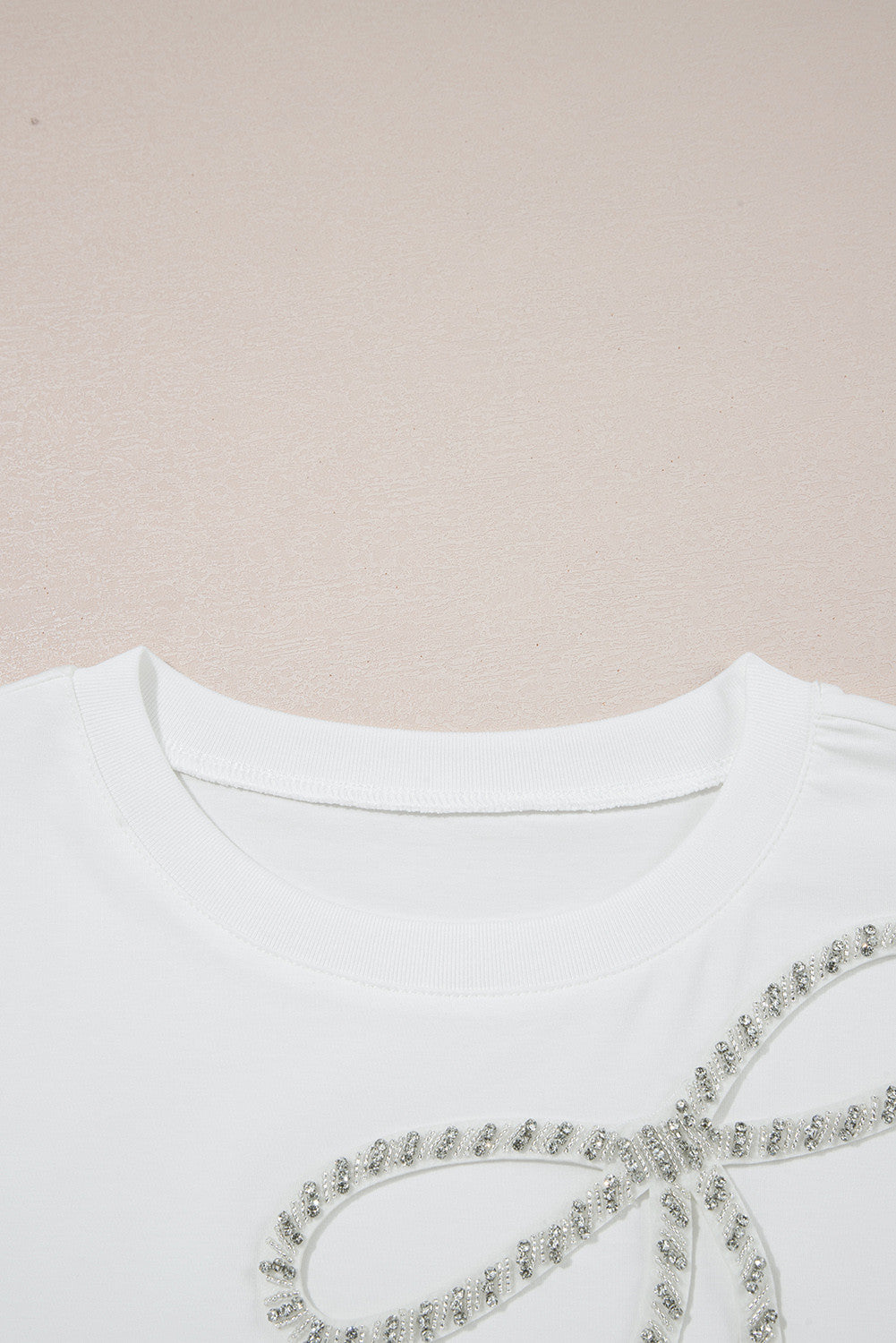 Rhinestone Bow Tee