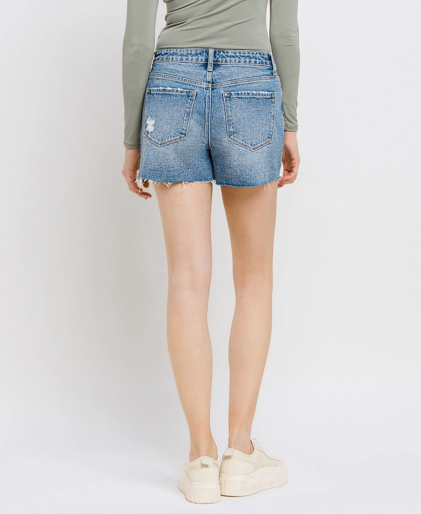 Loveret Mom Denim Shorts