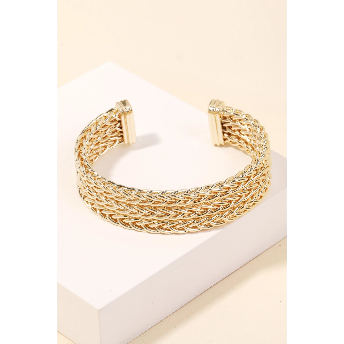 Chain Layered Cuff Bracelet