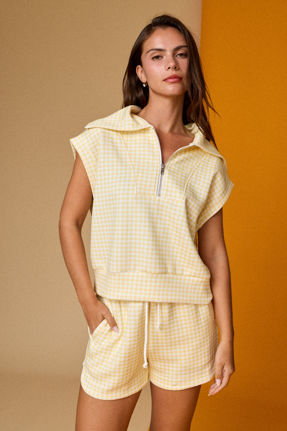 Yellow Gingham Set