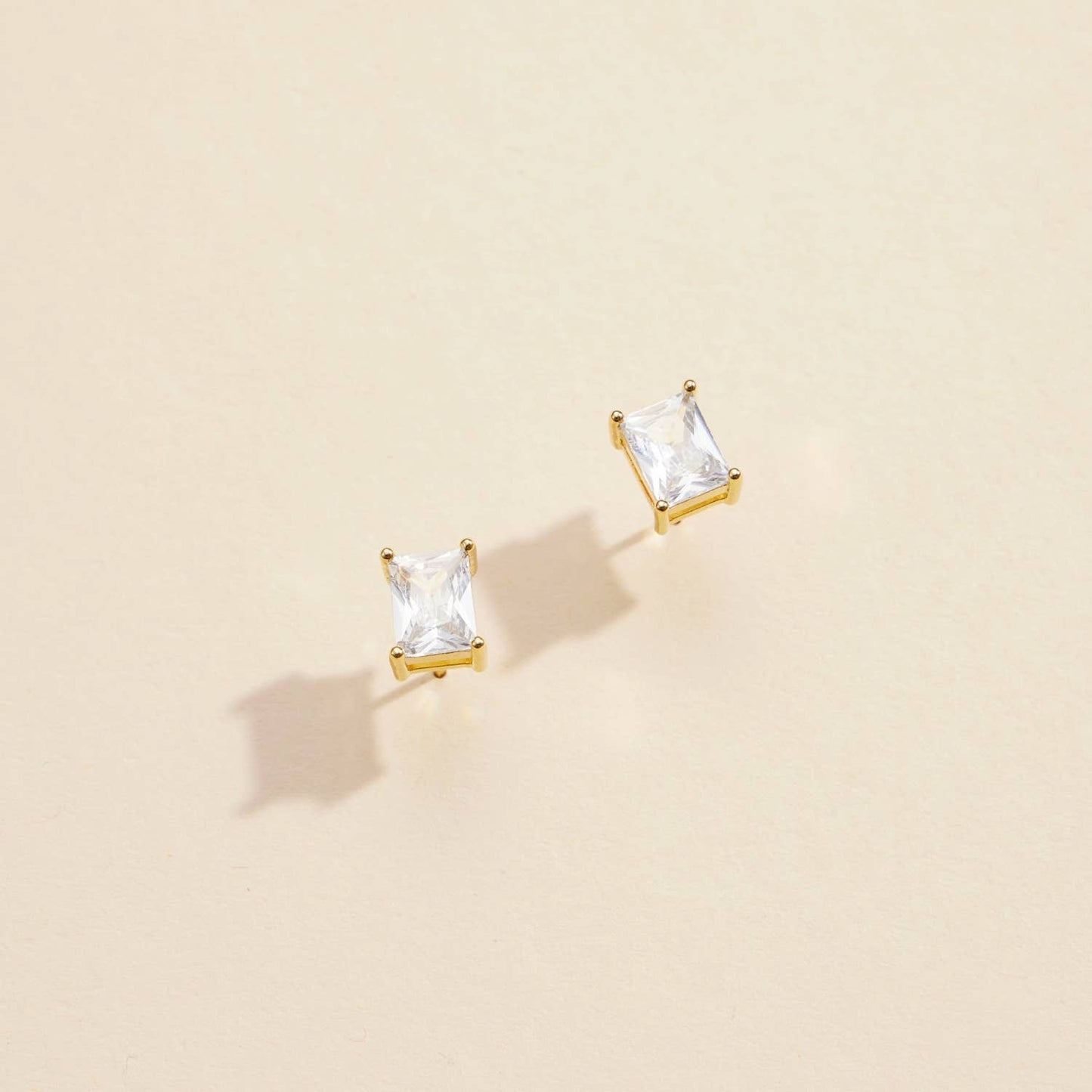 Gold Stud Earrings (4 Styles)