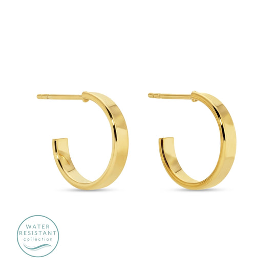 Water Resistant Flat Hoops Petite