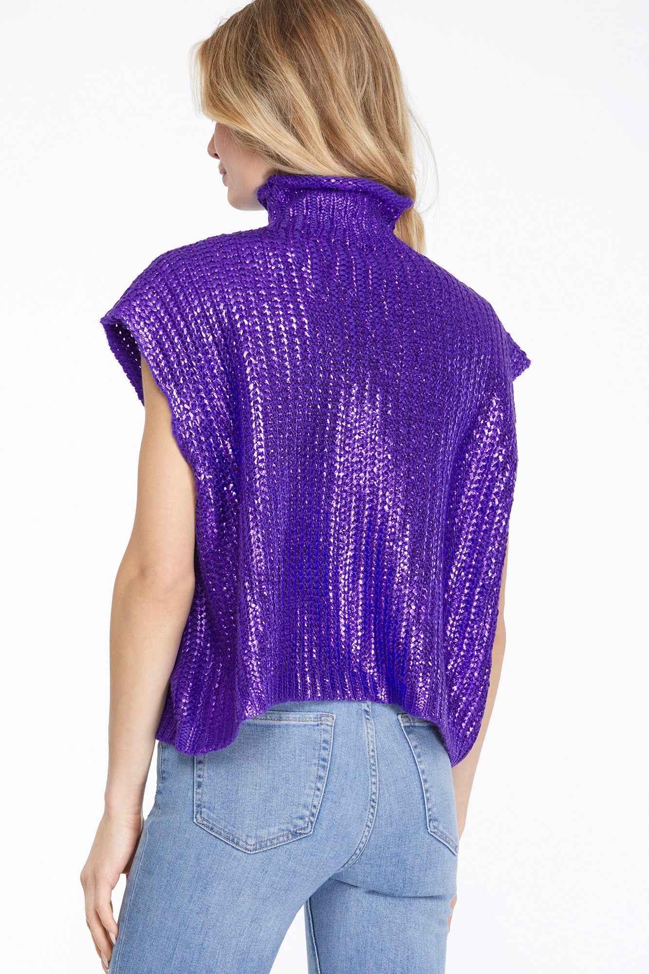 Mardi Gras Metallic Sweater