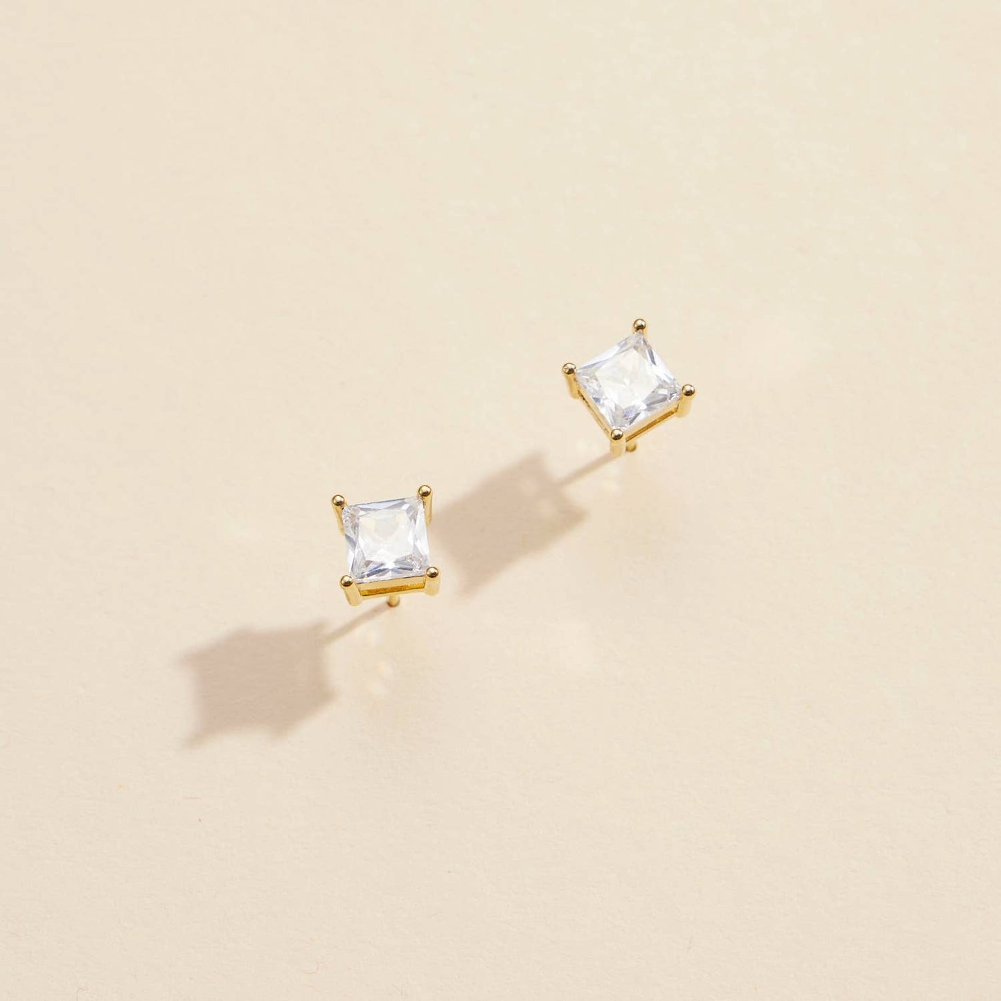 Gold Stud Earrings (4 Styles)