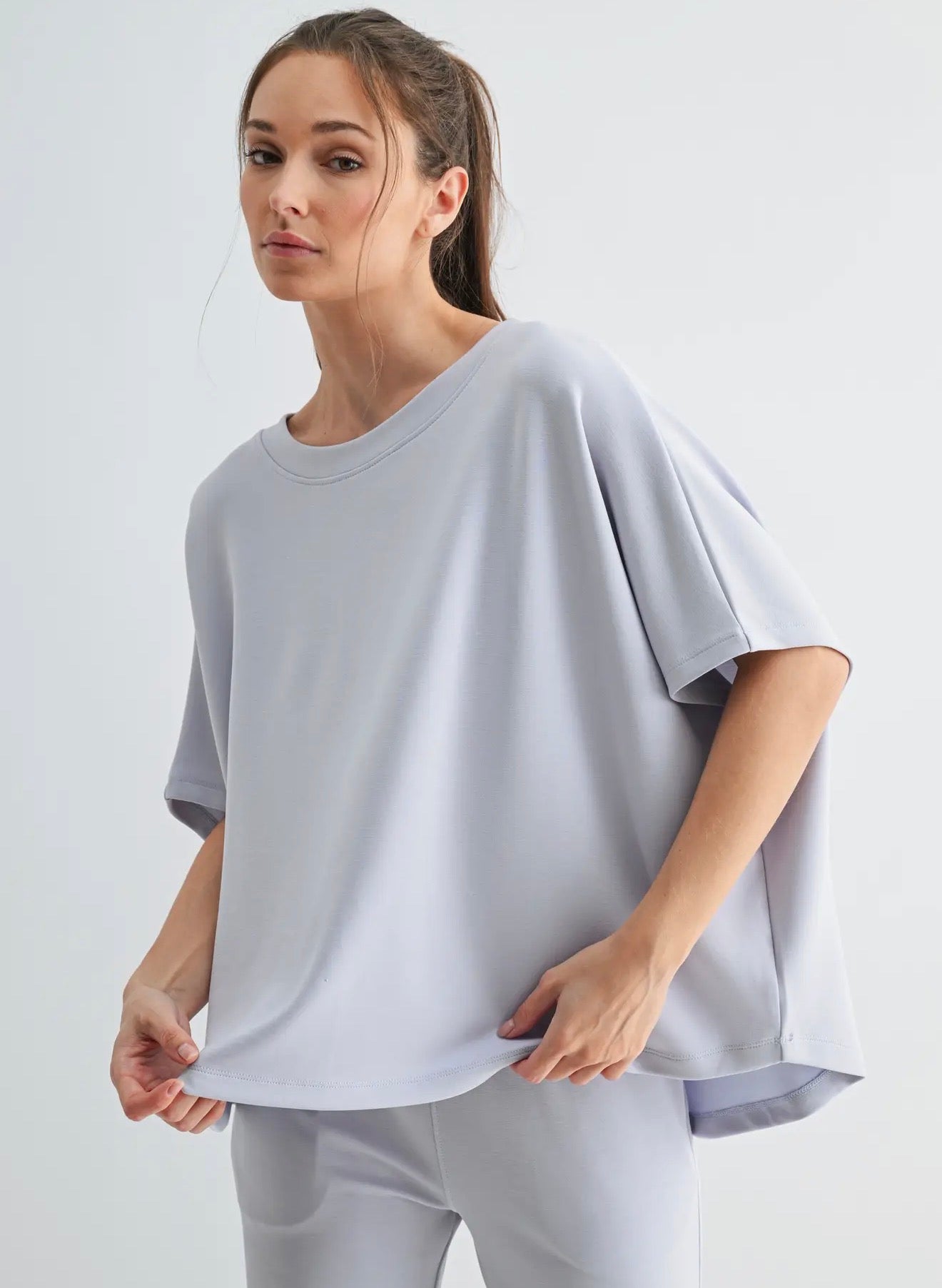 Boatneck everyday tee Blue