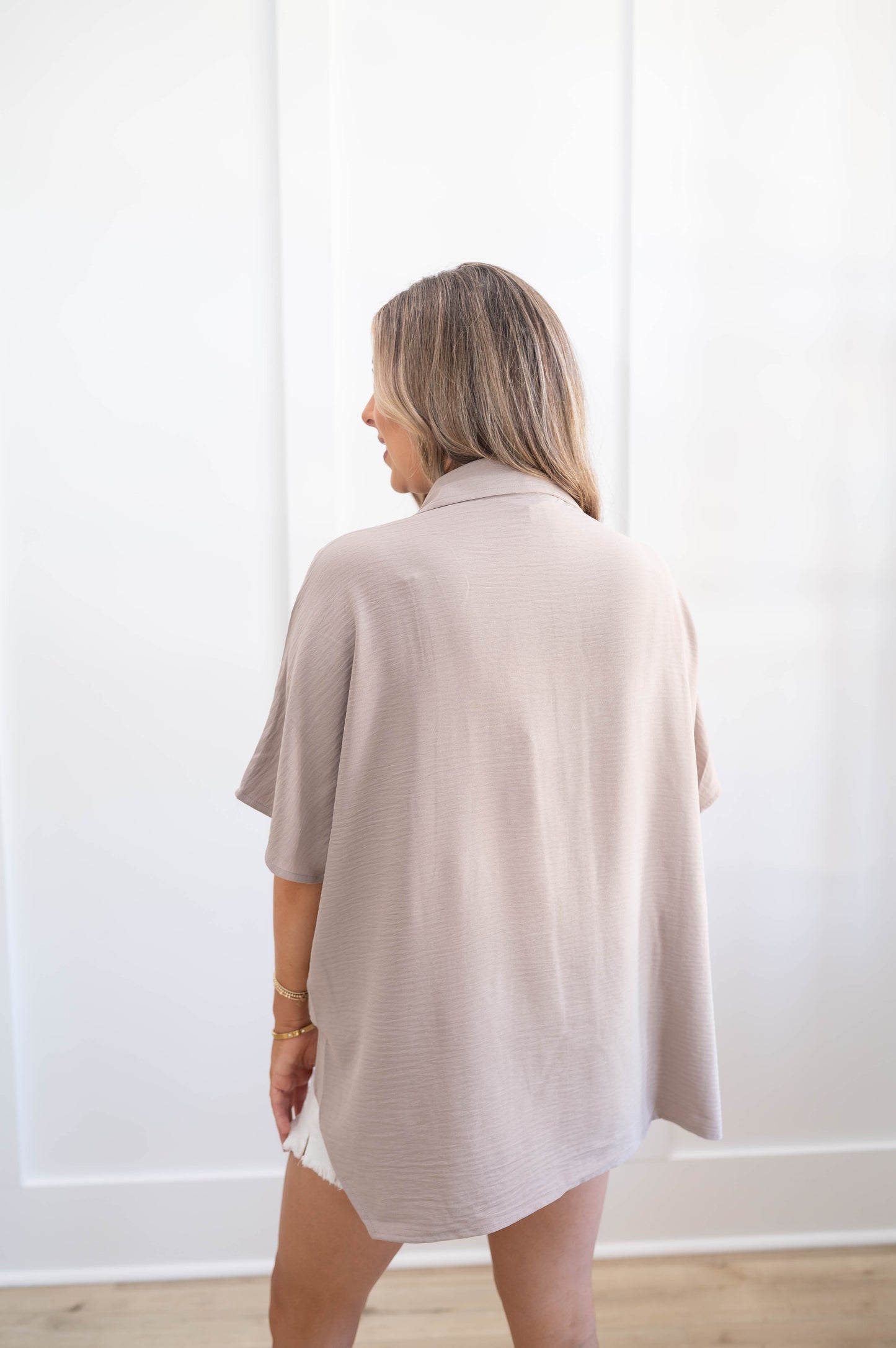 Short Sleeve Airflow Button Down