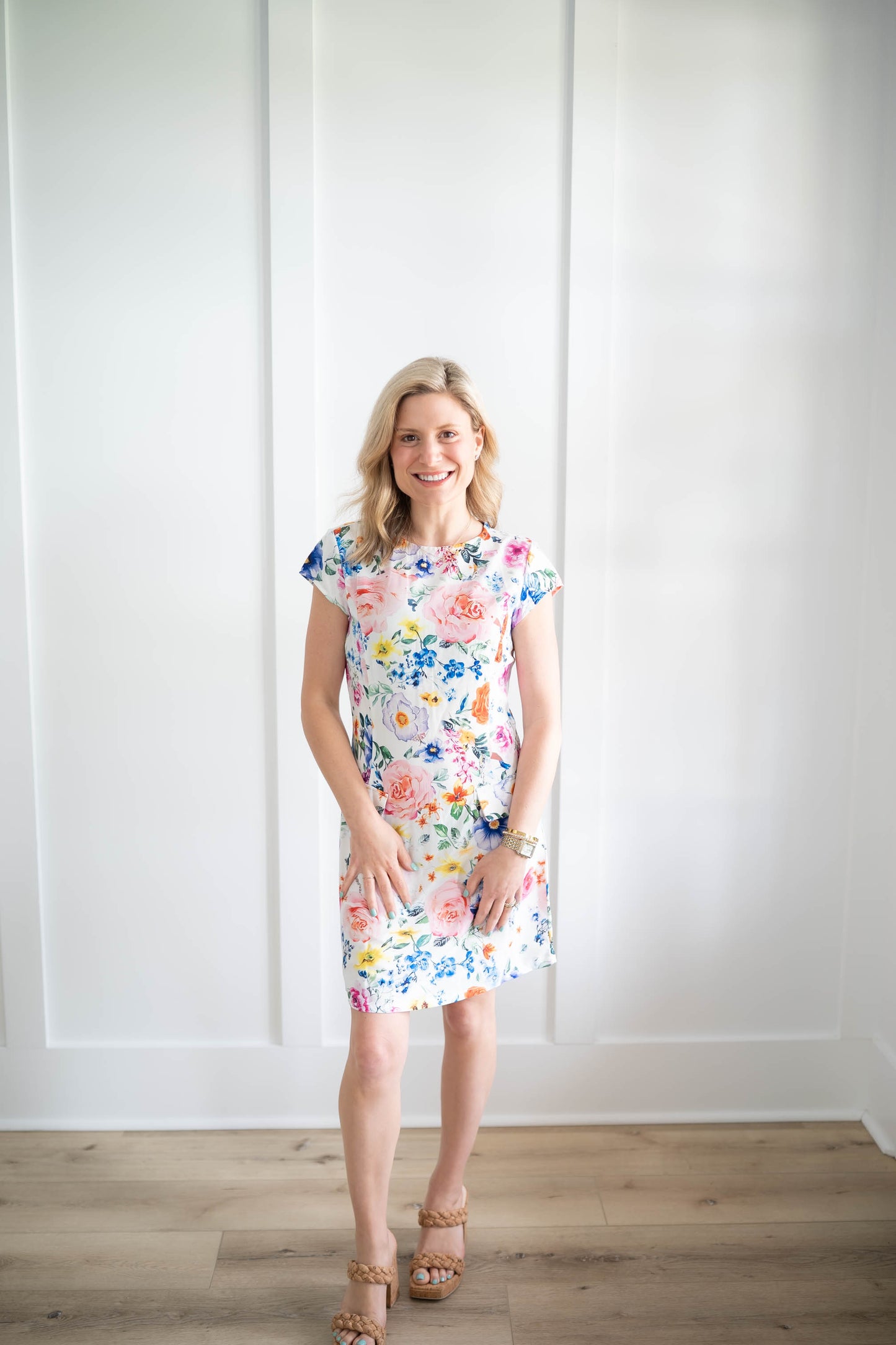 Bright Floral Party Dress