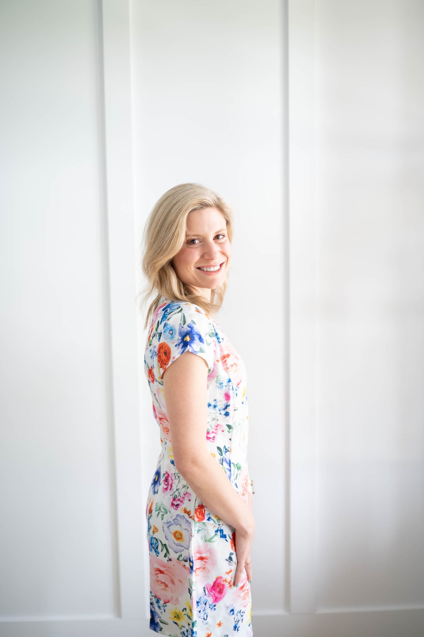 Bright Floral Party Dress