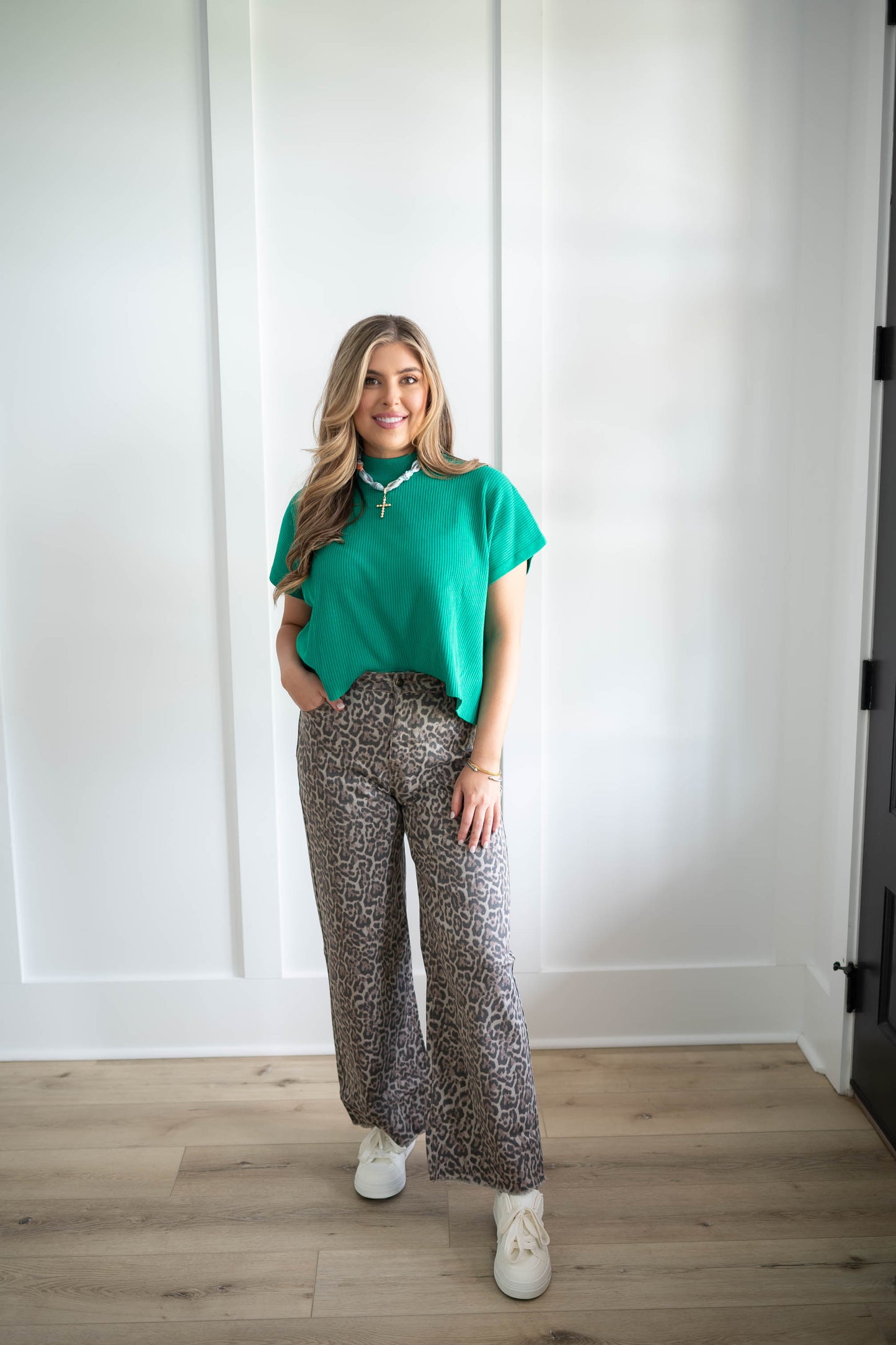 Cheetah Denim Pants