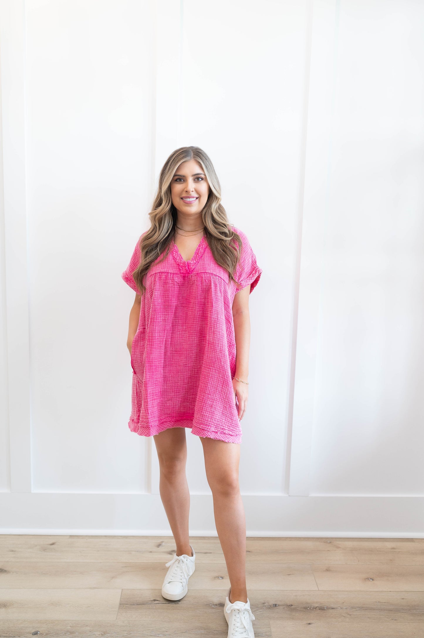 Short Sleeve Gauze Everyday Dress