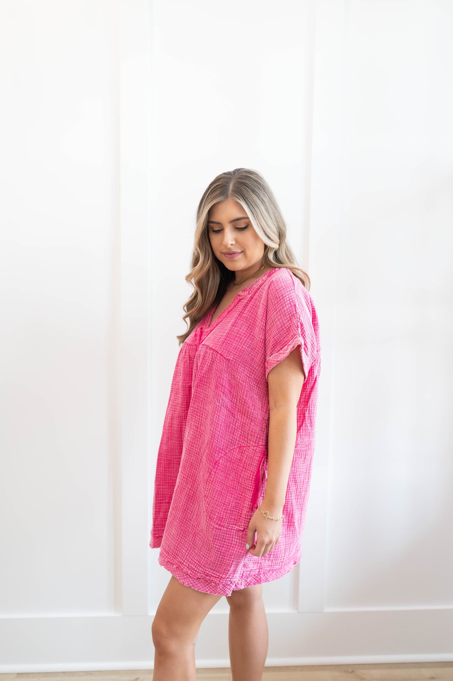 Short Sleeve Gauze Everyday Dress