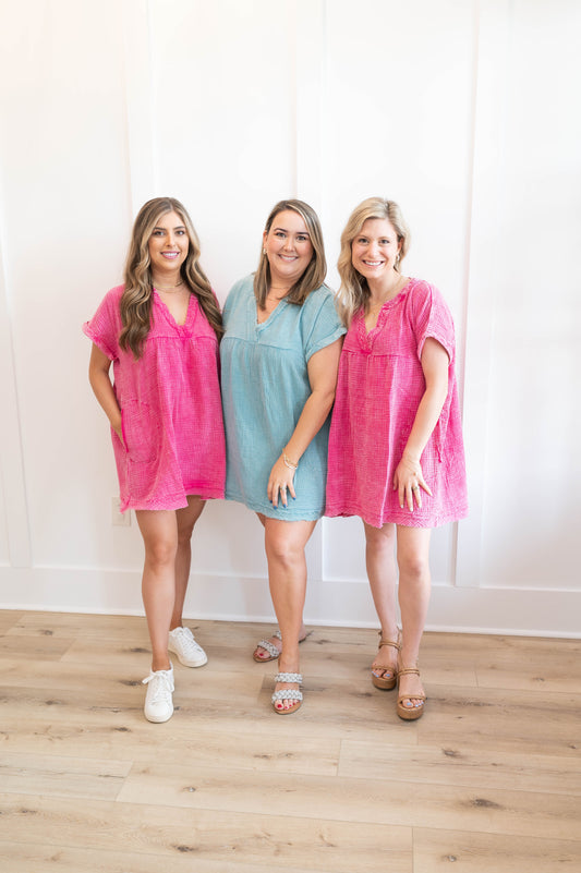 Short Sleeve Gauze Everyday Dress