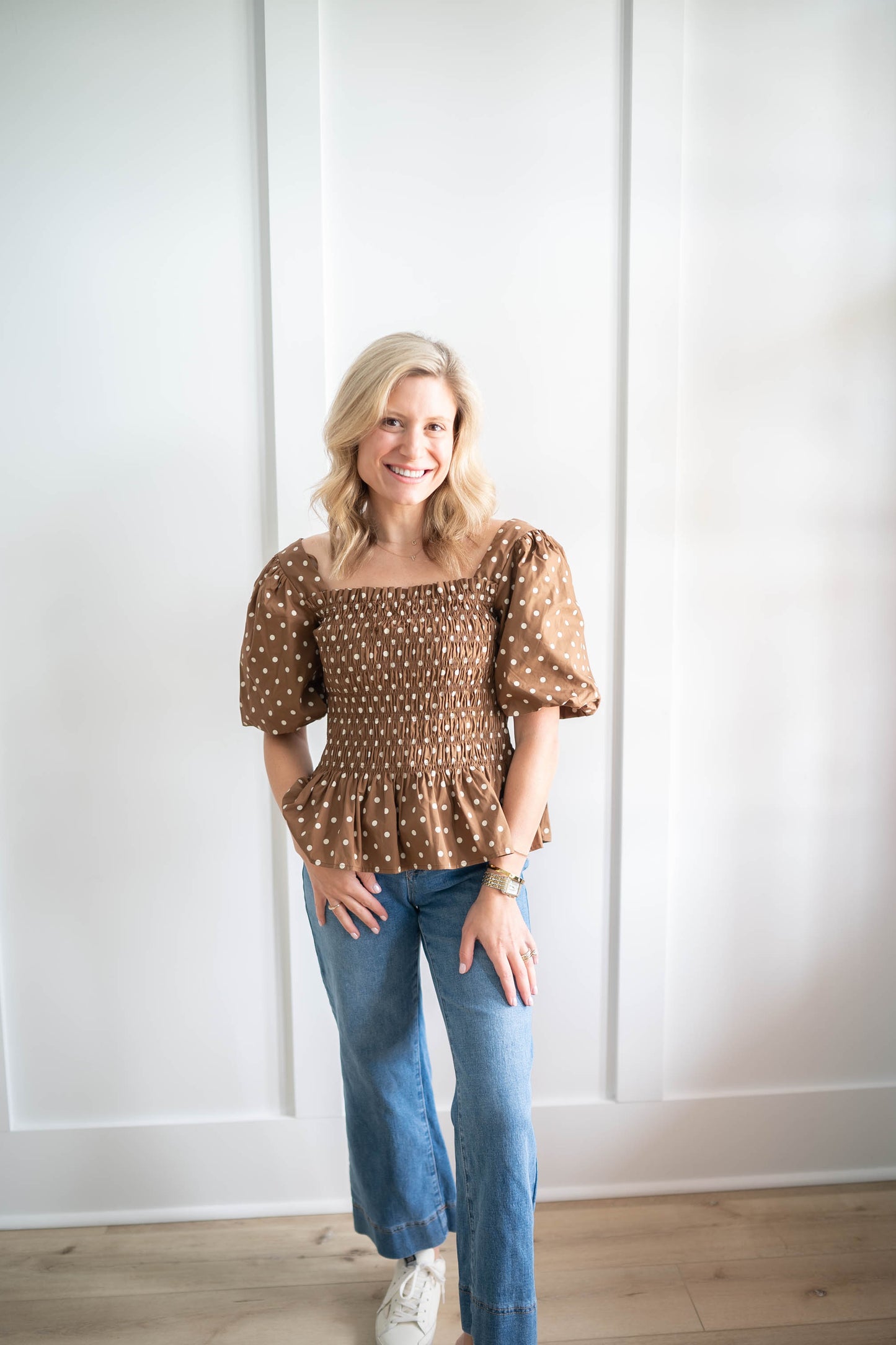 Hershey Polka Dot Top