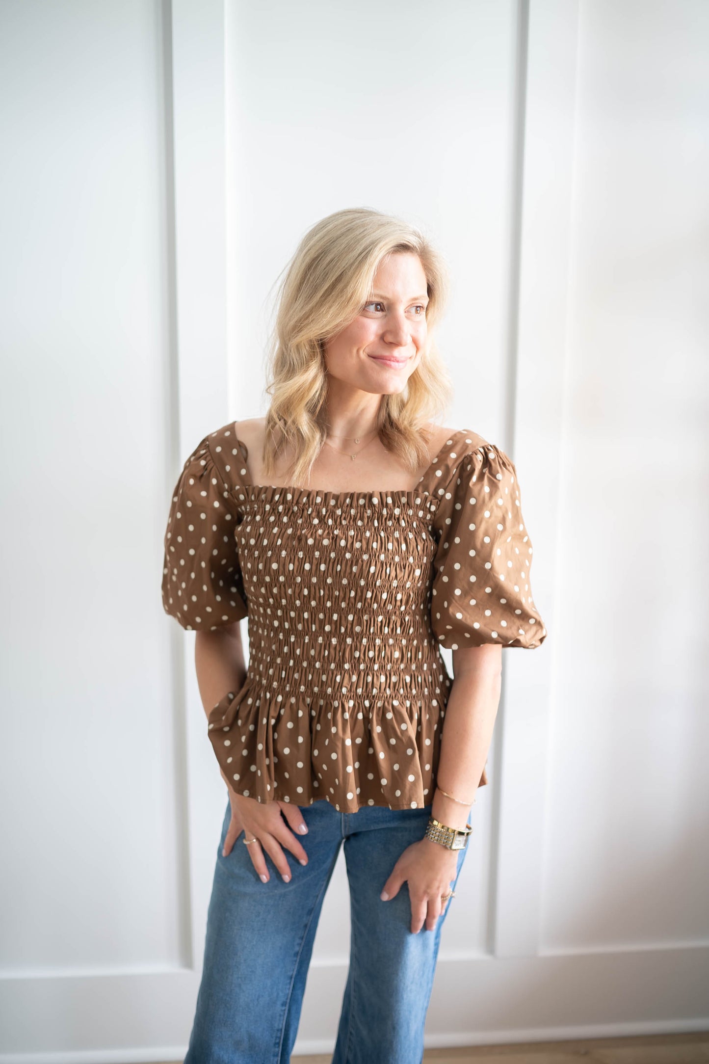 Hershey Polka Dot Top
