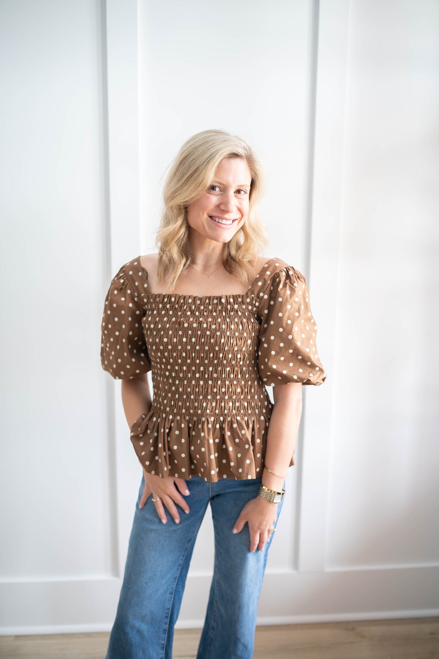 Hershey Polka Dot Top