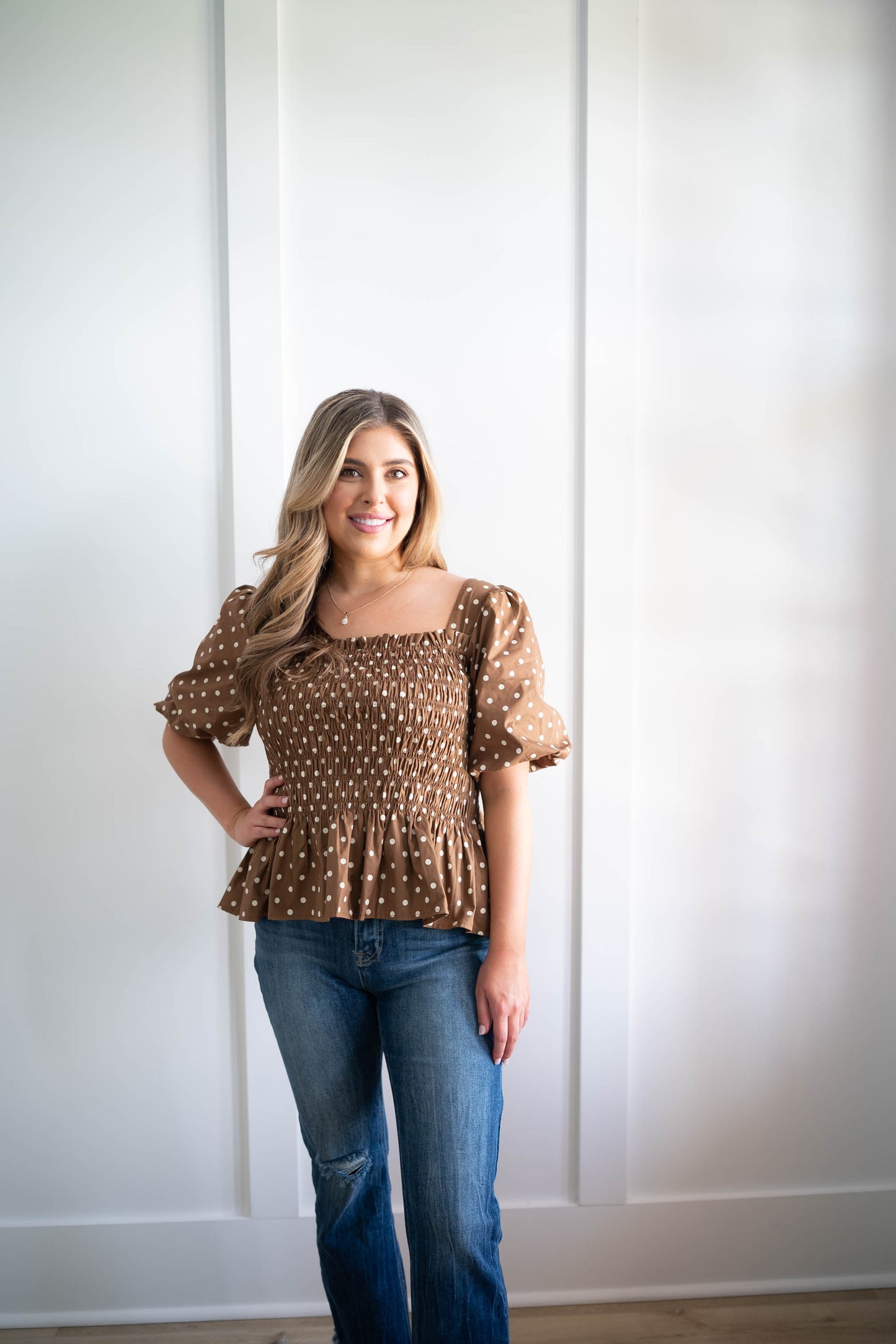 Hershey Polka Dot Top