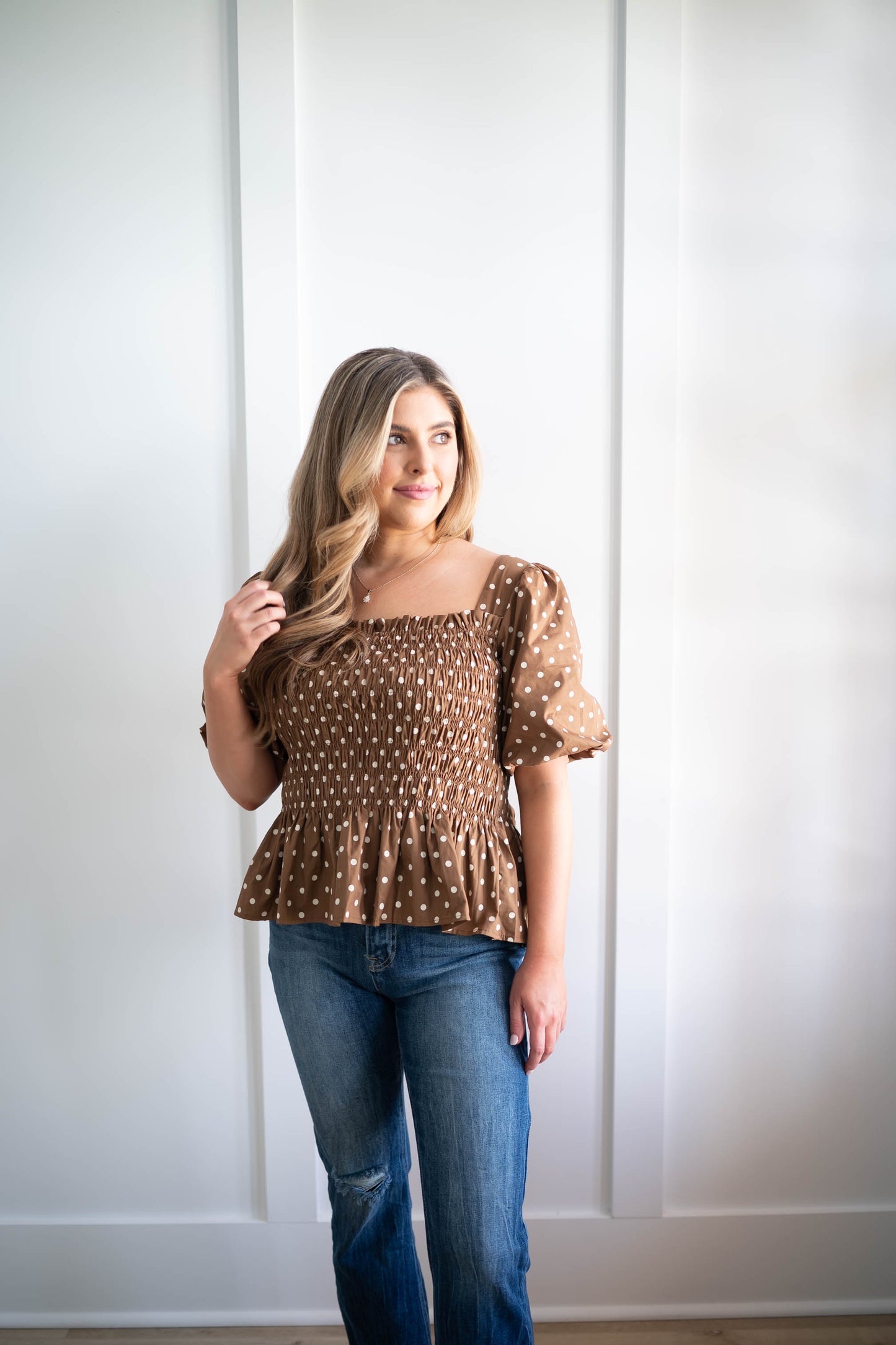 Hershey Polka Dot Top