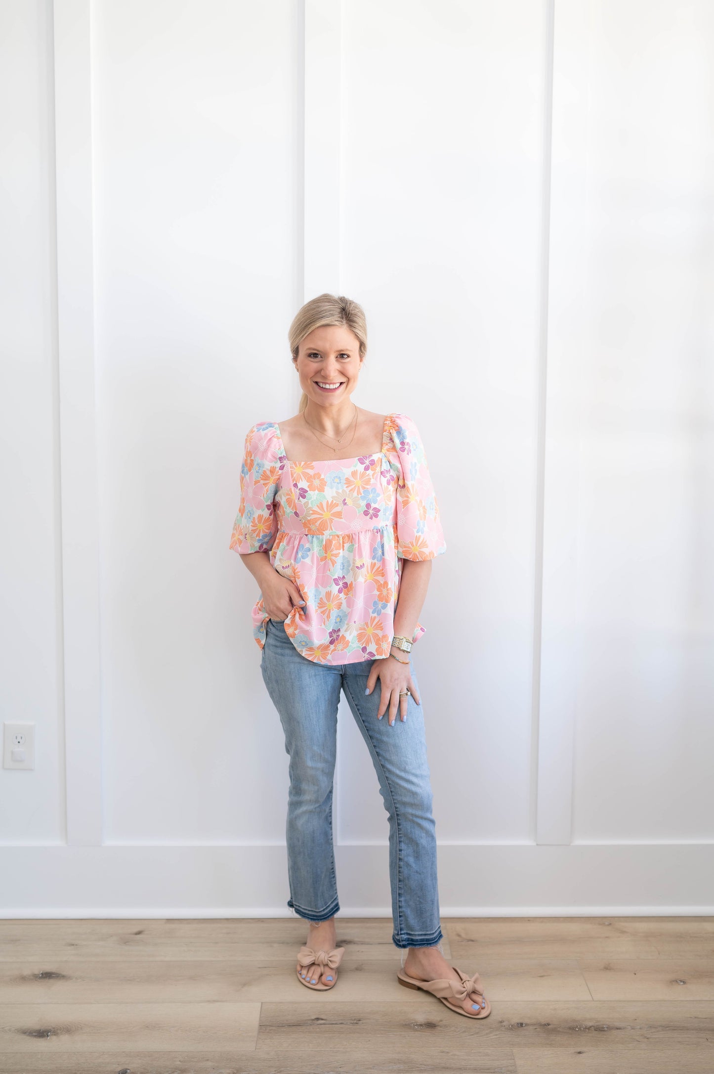 Puff Sleeve Babydoll Top