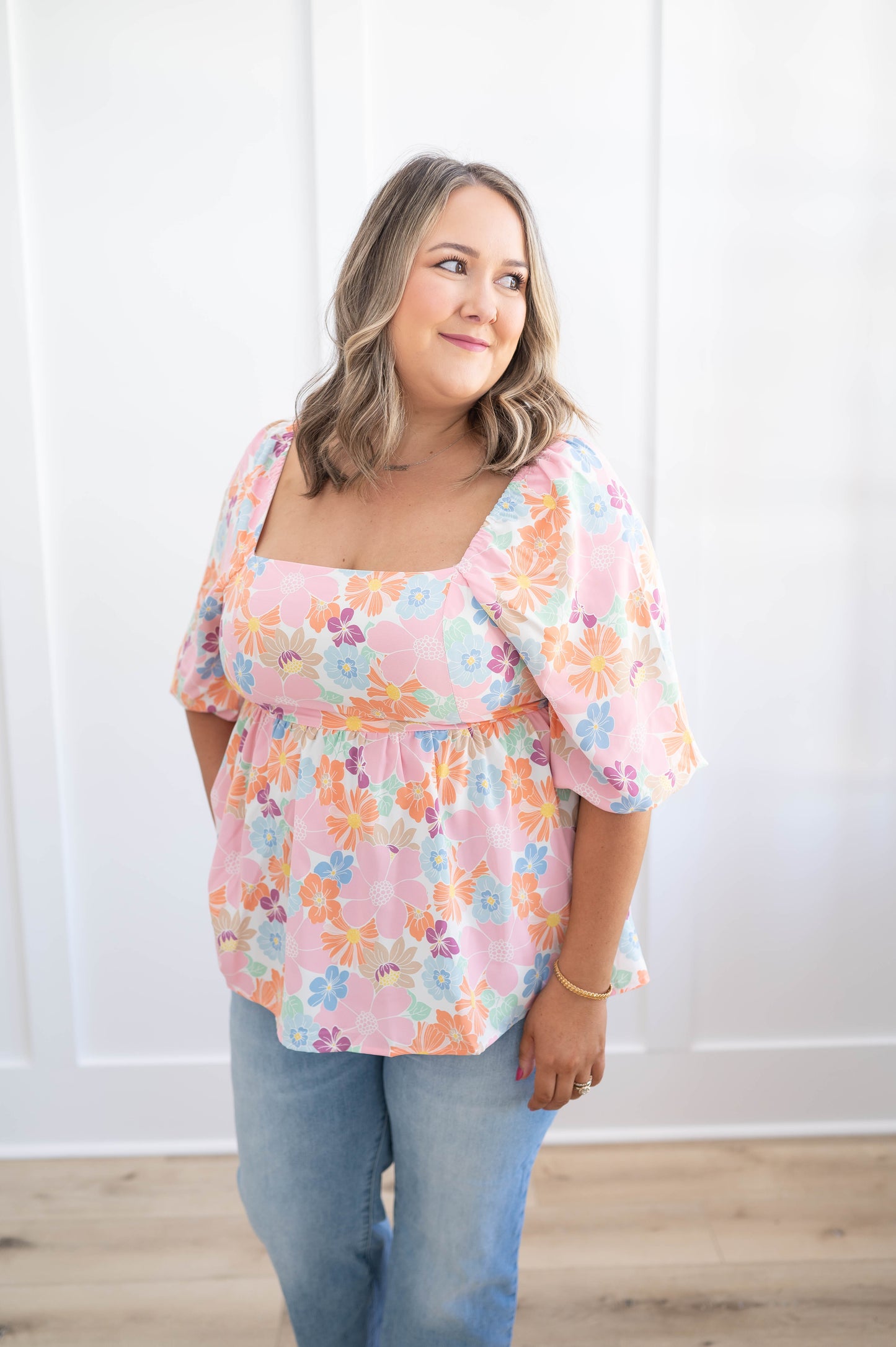Puff Sleeve Babydoll Top