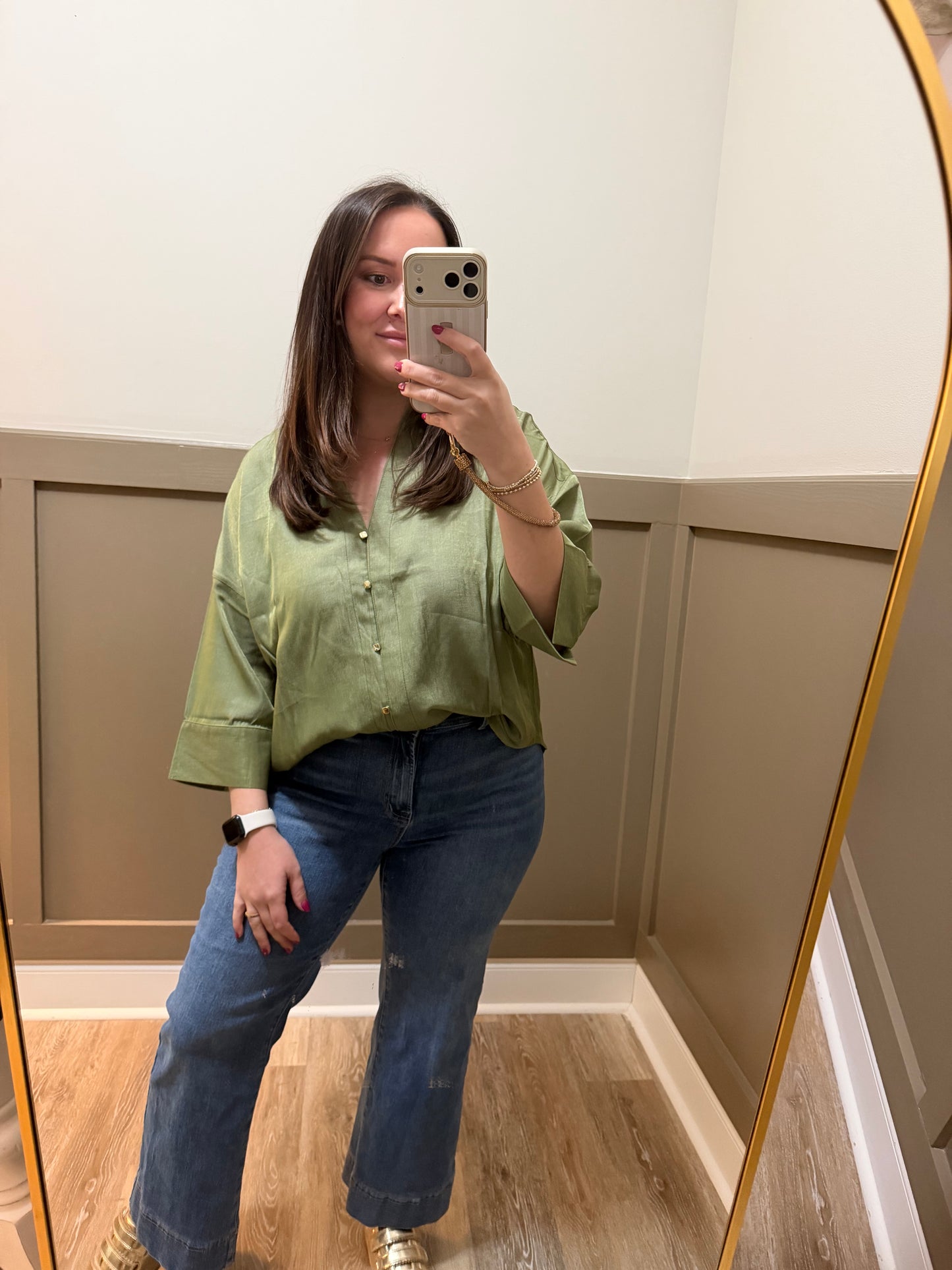 The Olive Blouse