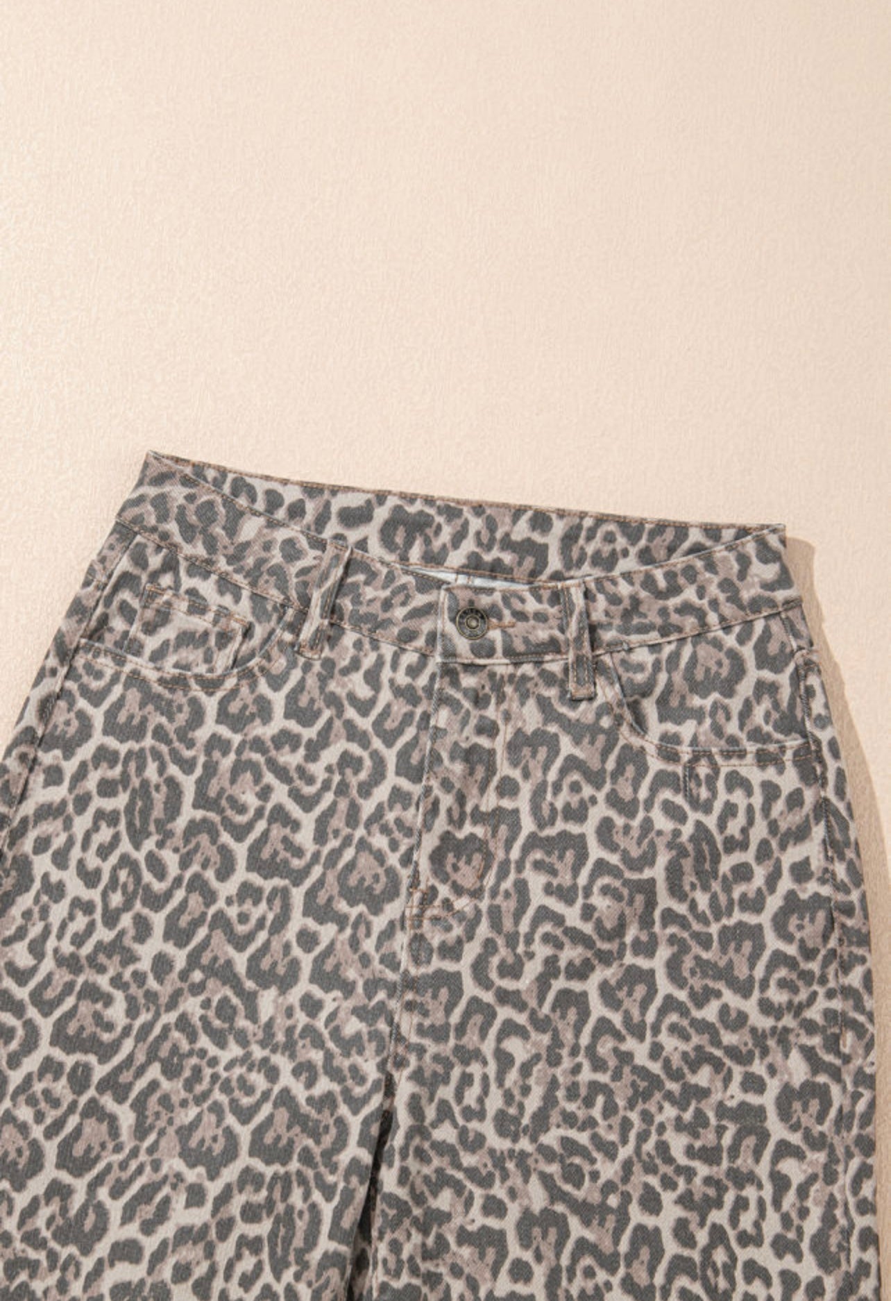 Cheetah Denim Pants