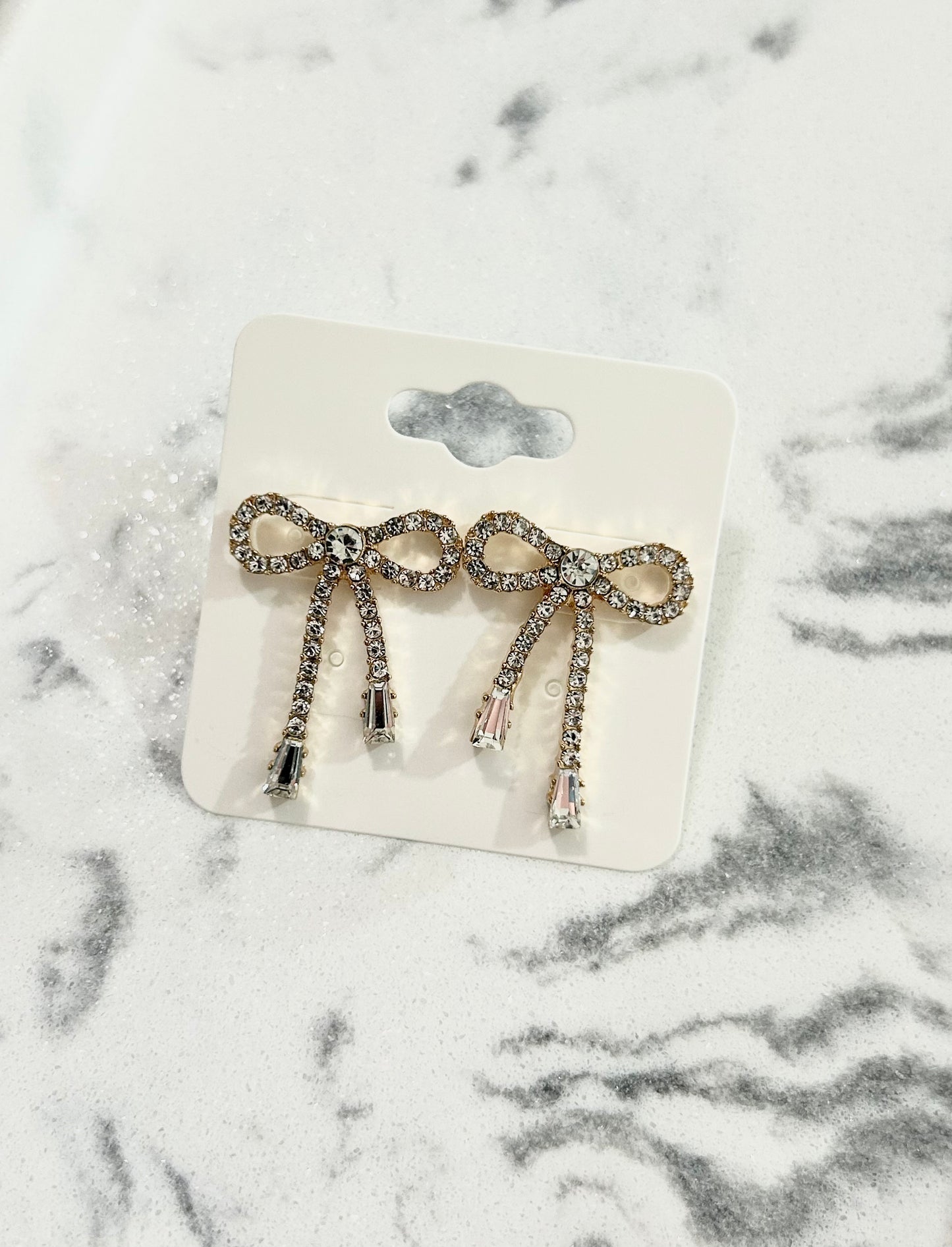 The Girly Girl bow earrings
