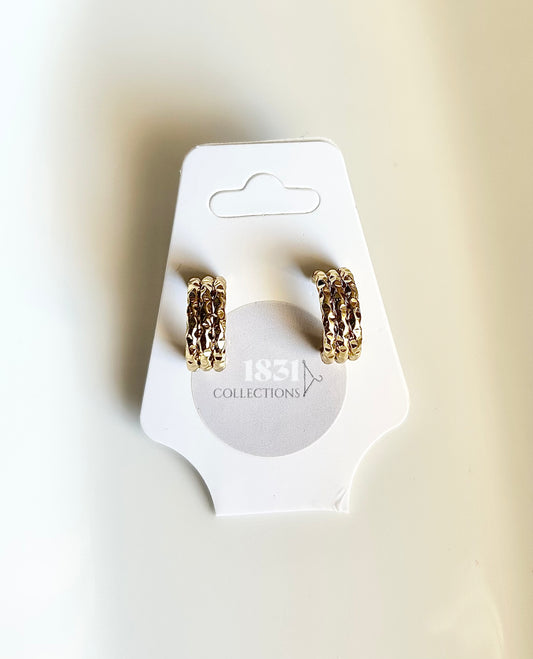 Baby textured hoops