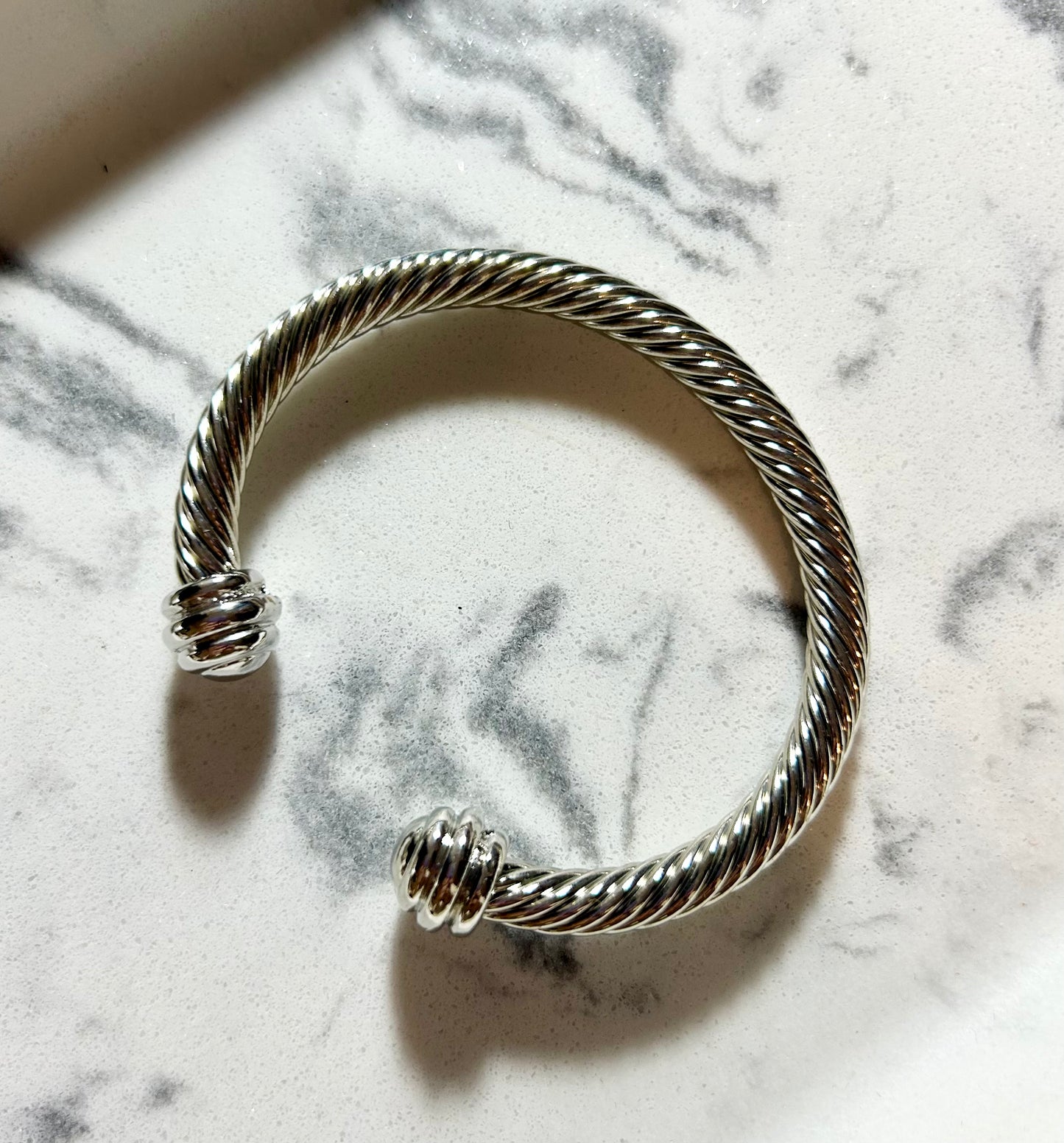 Twisted Cable Wire Bangle