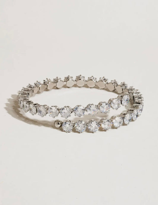 Silver Rhinestone bracelet non tarnish