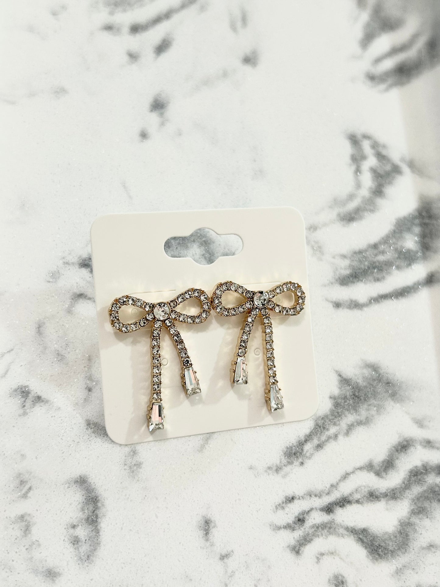 The Girly Girl bow earrings