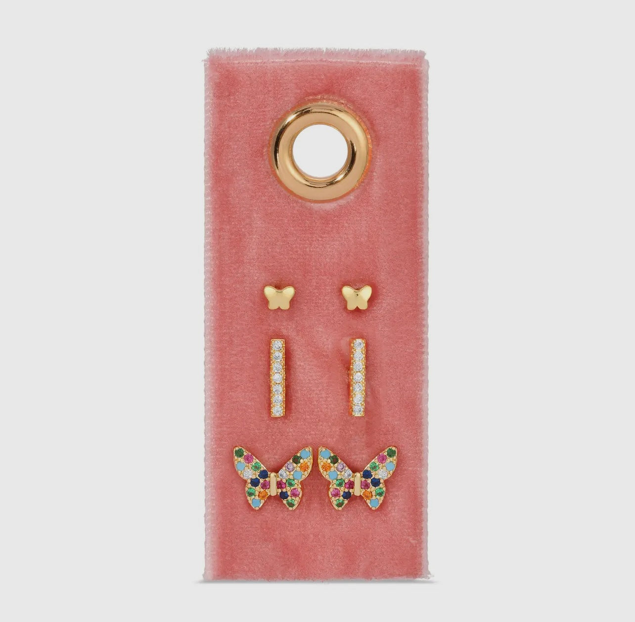 Butterfly Set on Velvet Tag