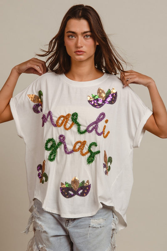 Tensil Mardi Gras Oversized Tee
