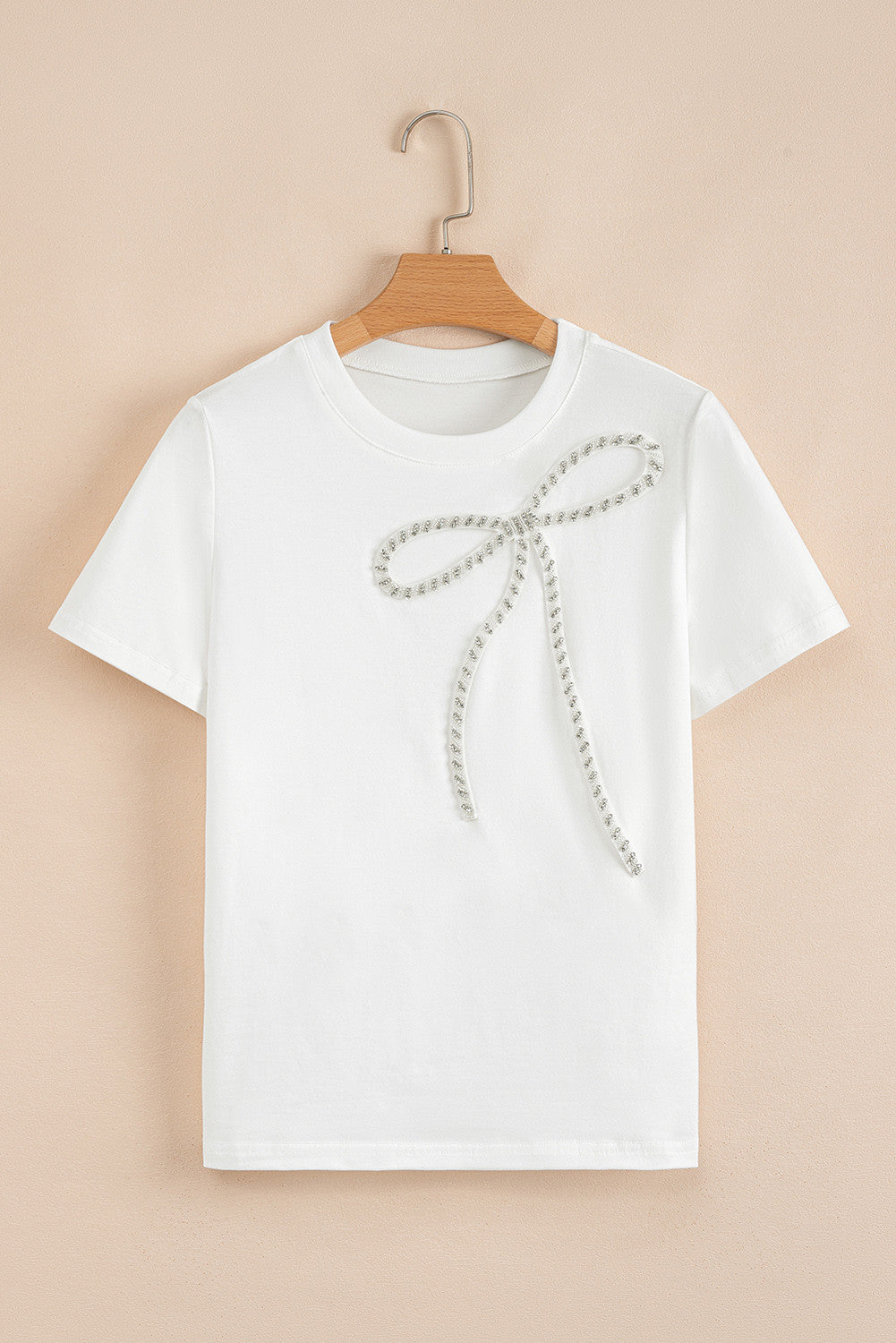 Rhinestone Bow Tee
