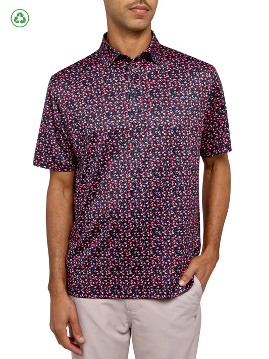 Micro Flamingo Polo Black