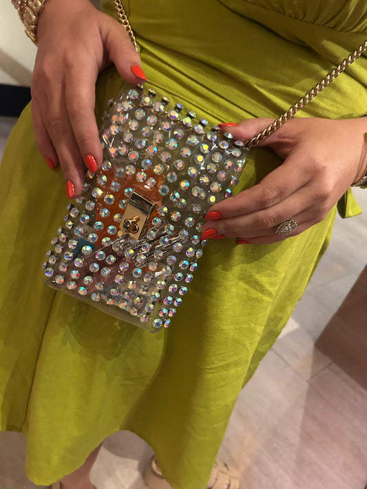 Rhinestone Clear Stadium Bag