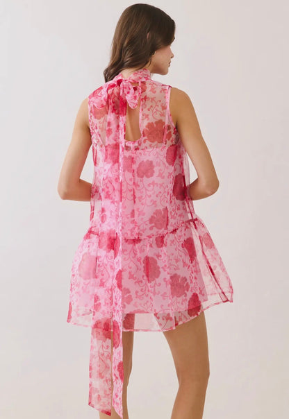 Pink Floral Spring Dress