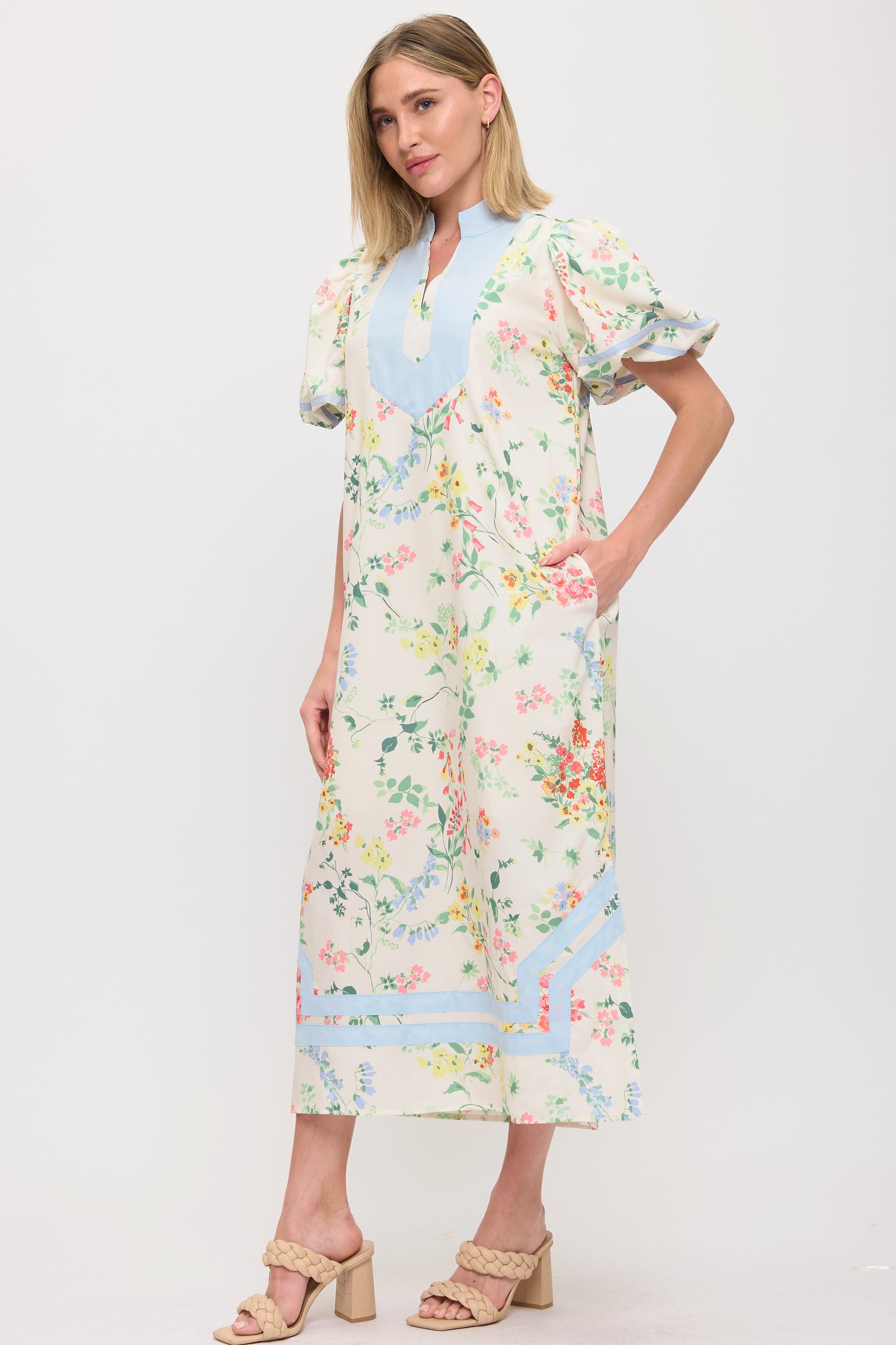 Spring Floral Maxi Dress