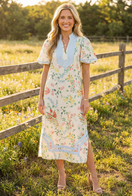 Spring Floral Maxi Dress