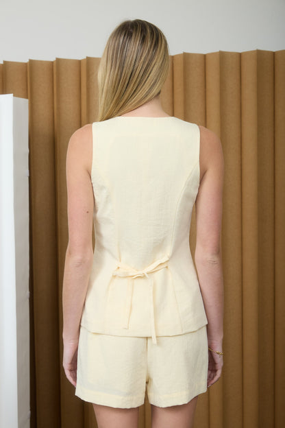 Butter Button Up Top