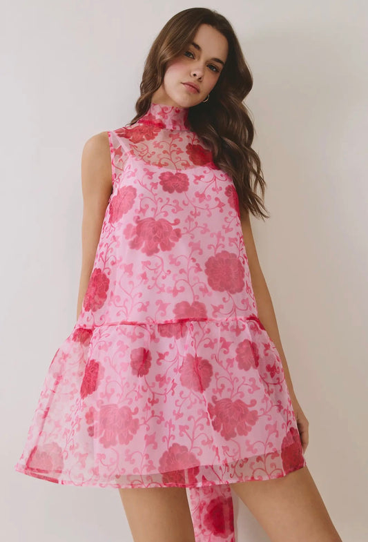 Pink Floral Spring Dress