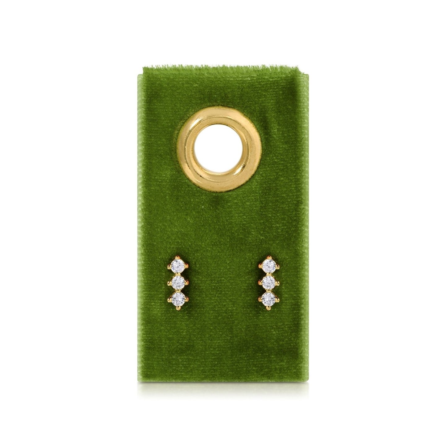 Rhinestone Bar on velvet tag
