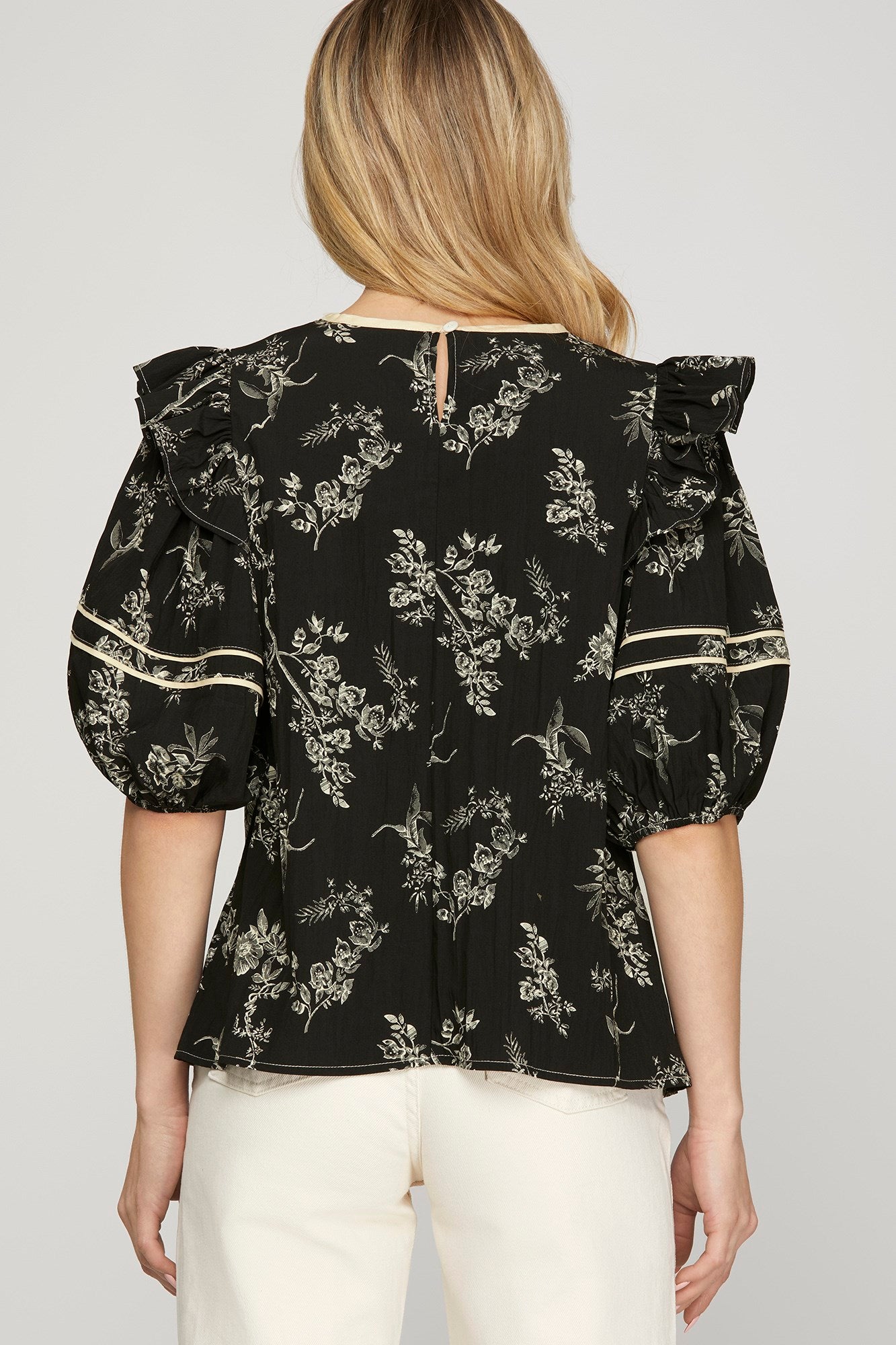 Puff Sleeve babydoll top