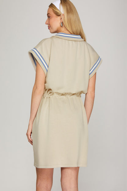 Half Zip Dress with pockets
