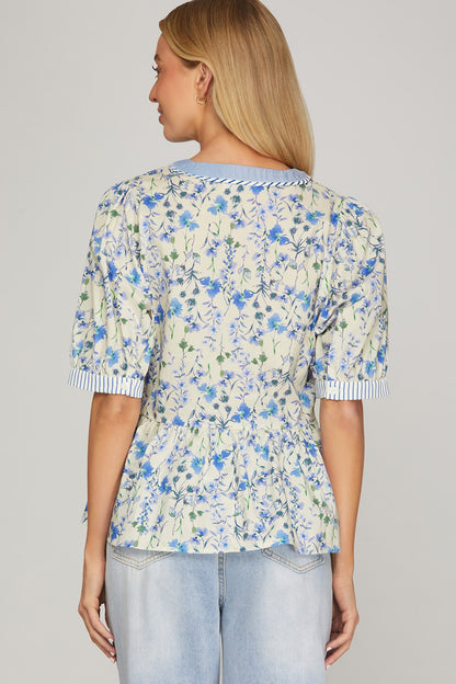 Floral print top