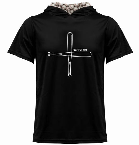 Play for Him Baseball Hoodie