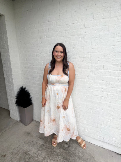 Watercolor summer dress