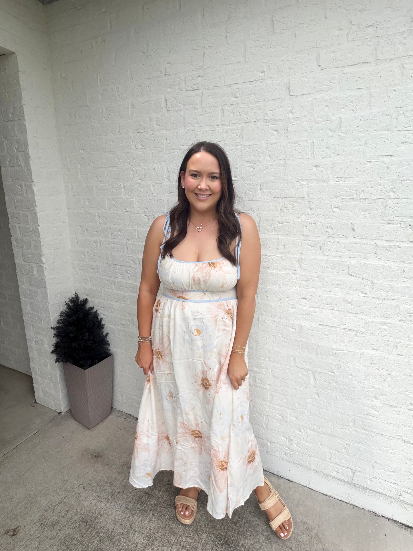 Watercolor summer dress